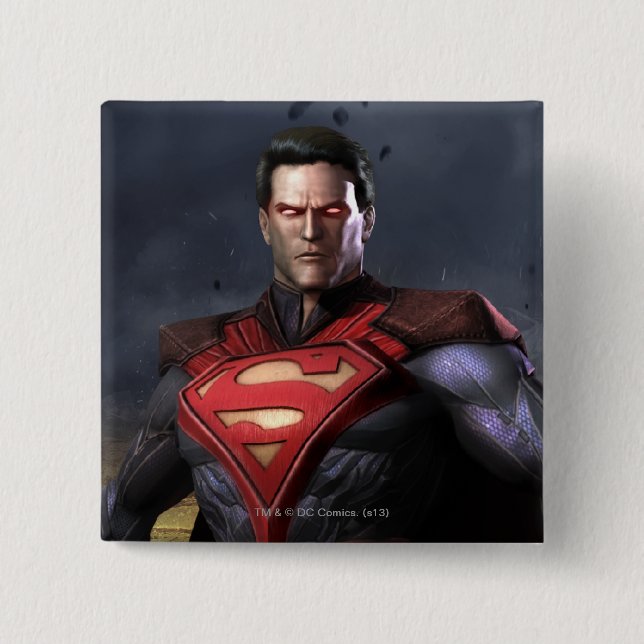 Badge Carré 5 Cm Superman Alternate (Devant)