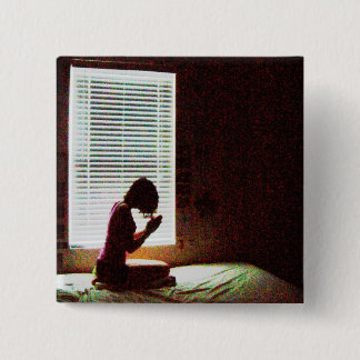 Badge Carré 5 Cm Supplication