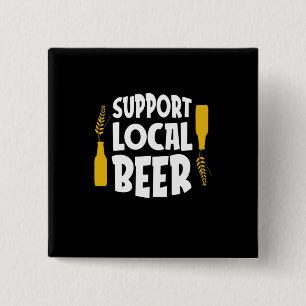 Badge Carré 5 Cm Support de la bière locale