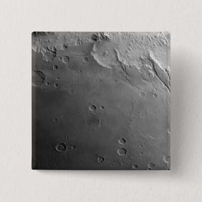 Badge Carré 5 Cm Surface de Mars 2 (Devant)