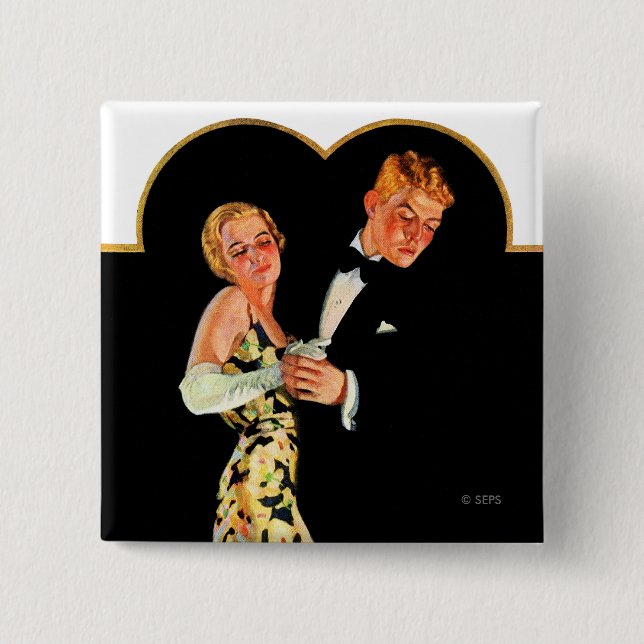 Badge Carré 5 Cm Suspendante perdue (Devant)