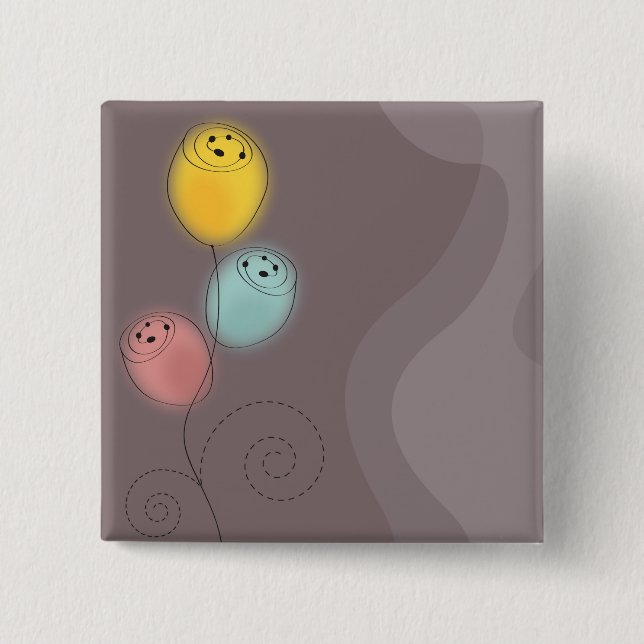Badge Carré 5 Cm Sweet Abstract (Devant)