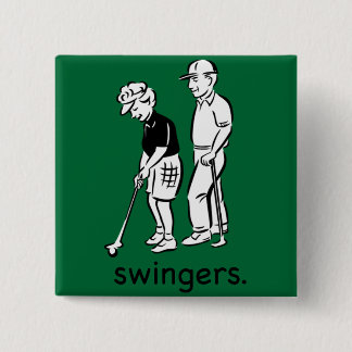 Badge Carré 5 Cm Swingers.