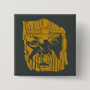 Badge Carré 5 Cm Symbole de statue d'Erebor