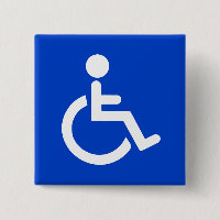 Symbole désactivé bleu