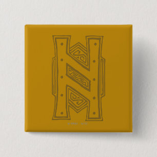 Badge Carré 5 Cm Symbole Erebor - H