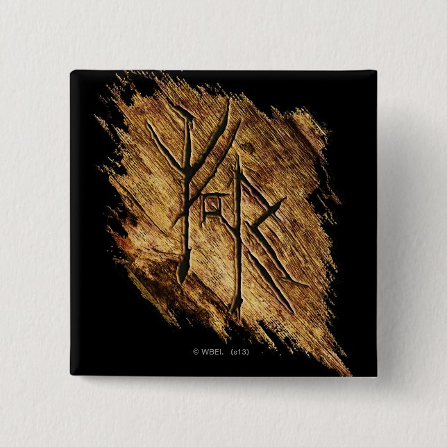 Badge Carré 5 Cm Symbole Mirkwood (Devant)