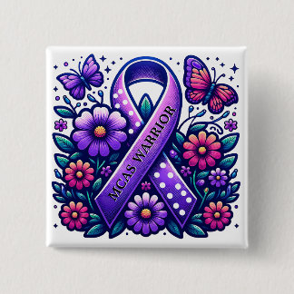Badge Carré 5 Cm Syndrome d'activation des cellules mâchées MCAS Wa