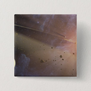 Badge Carré 5 Cm Système planétaire Epsilon Eridani