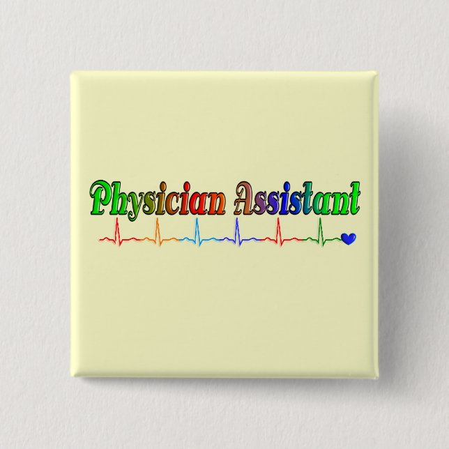 Badge Carré 5 Cm T-shirts auxiliaire et plus de cadeaux de médecin (Devant)