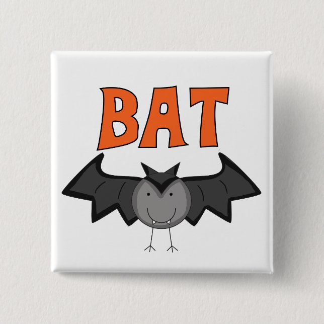 Badge Carré 5 Cm T-shirts et cadeaux BAT (Devant)