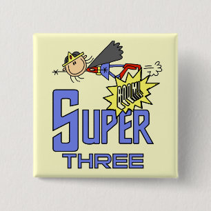 Badge Carré 5 Cm T-shirts et cadeaux d'anniversaire de fille de sup