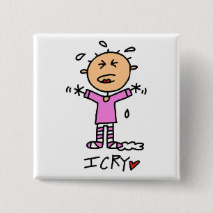 Badge Carré 5 Cm T-shirts et cadeaux de cri du bébé I