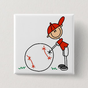 Badge Carré 5 Cm T-shirts et cadeaux de personnaliser de base-ball
