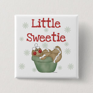 Badge Carré 5 Cm T-shirts et cadeaux Little Sweetie