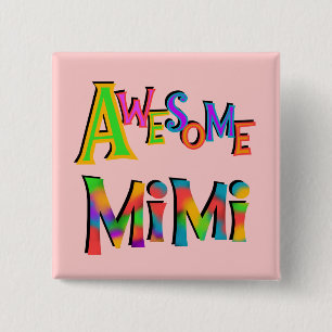 Badge Carré 5 Cm T-shirts et cadeaux Mimi impressionnants