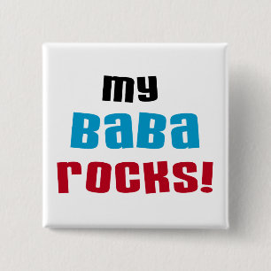 Badge Carré 5 Cm T-shirts et cadeaux My Baba Rocks