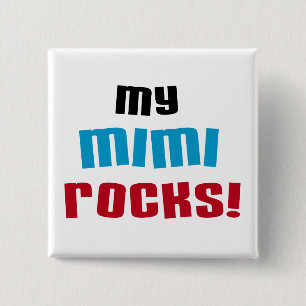Badge Carré 5 Cm T-shirts et cadeaux My Mimi Rocks