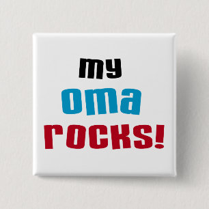 Badge Carré 5 Cm T-shirts et cadeaux My Oma Rocks