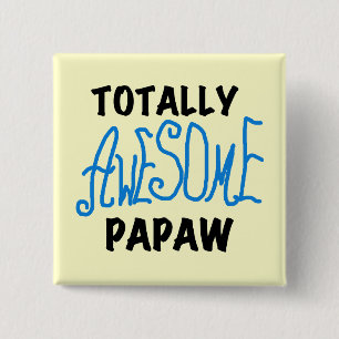 Badge Carré 5 Cm T-shirts et cadeaux Papaw absolument géniaux