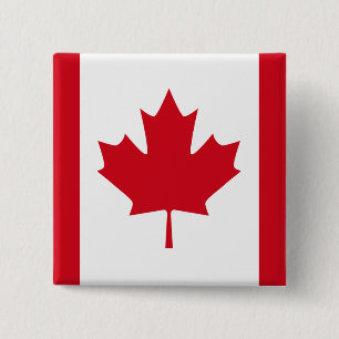 Badge Carré 5 Cm T-shirts et habillement canadiens de drapeau