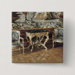 Badge Carré 5 Cm Table de console et deux fauteuils, 1745