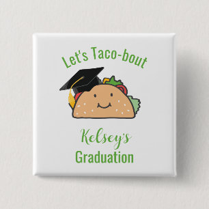 Badge Carré 5 Cm Taco-bout Graduation personnalisée Taco