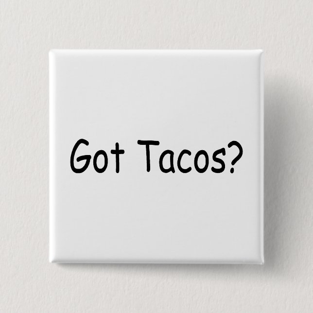 Badge Carré 5 Cm Tacos (Devant)