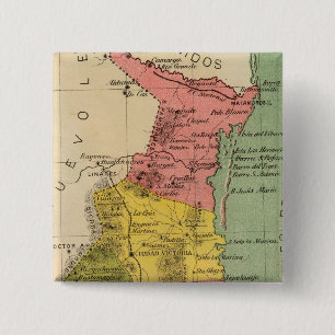 Badge Carré 5 Cm Tamaulipas, Mexique