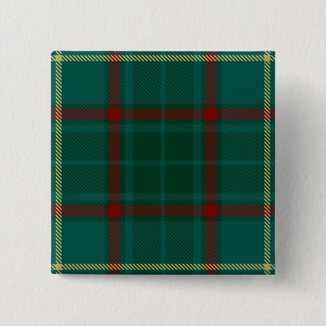Badge Carré 5 Cm Tartan irlandais du comté d'Armagh (Devant)