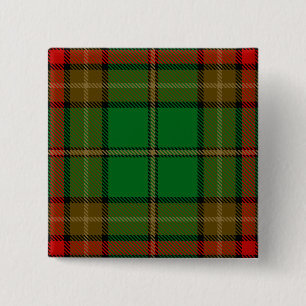 Badge Carré 5 Cm Tartan irlandais du comté de Caven