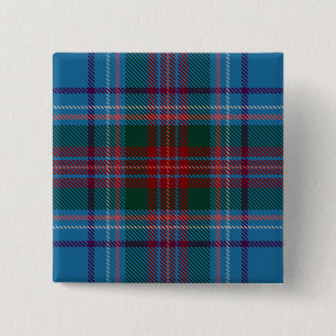 Badge Carré 5 Cm Tartan irlandais du comté de Louth