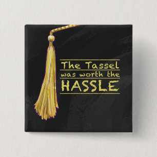 Badge Carré 5 Cm Tassel Hassle Gold