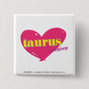 Badge Carré 5 Cm Taureau