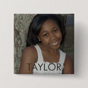 BADGE CARRÉ 5 CM TAYLOR