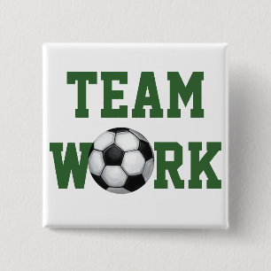 Badge Carré 5 Cm Team Name and Number Soccer Ball