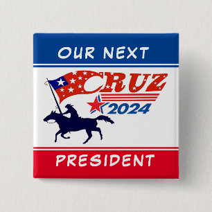 Badge Carré 5 Cm Ted Cruz : Notre prochain président