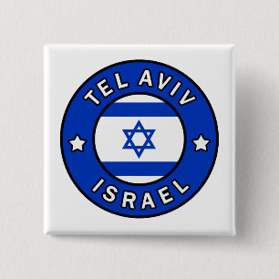 Badge Carré 5 Cm Tel Aviv Israël