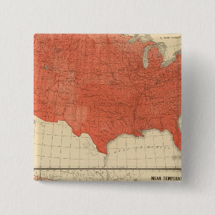 Badge Carré 5 Cm Température moyenne