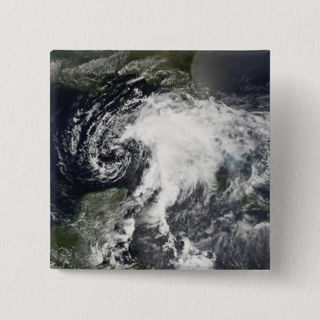 Badge Carré 5 Cm Tempête tropicale Alberto (Devant)