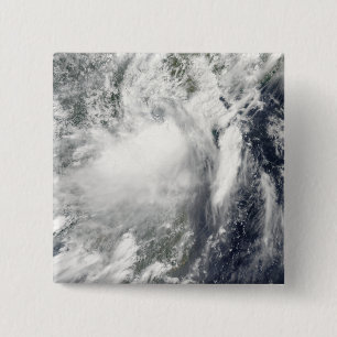 Badge Carré 5 Cm Tempête tropicale Conson approchant le Vietnam