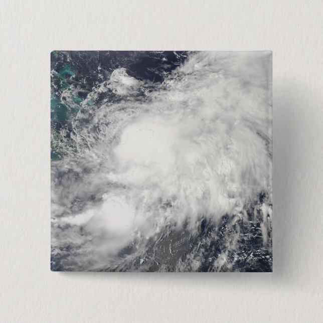 Badge Carré 5 Cm Tempête tropicale Hanna (Devant)