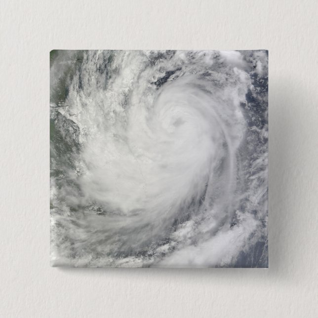 Badge Carré 5 Cm Tempête tropicale Ketsana (Devant)