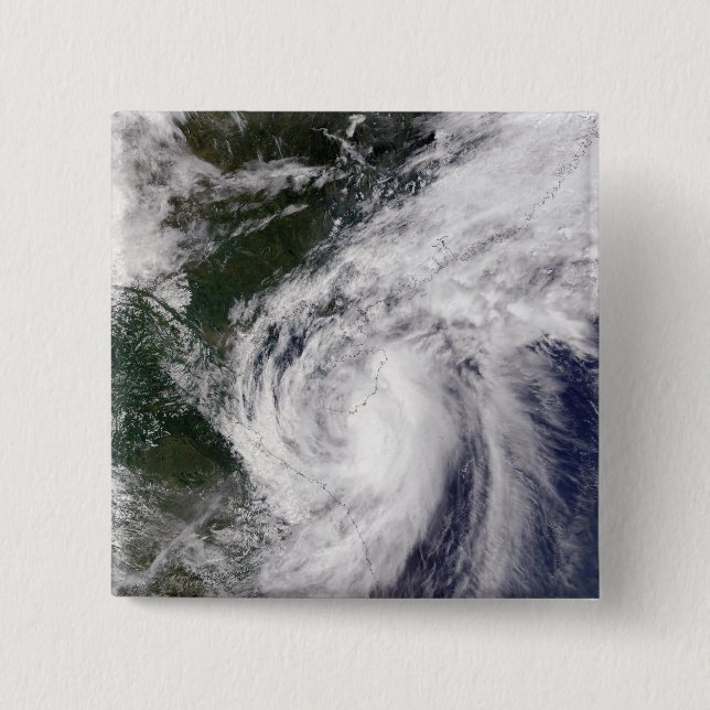 Badge Carré 5 Cm Tempête tropicale Mekkhala (Devant)