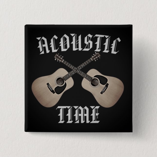 BADGE CARRÉ 5 CM TEMPS ACOUSTIQUE (Devant)