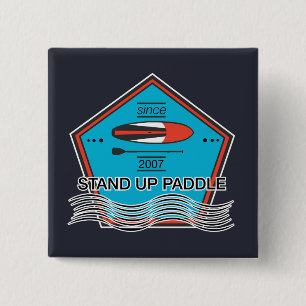 Badge Carré 5 Cm Tenez l'affiche de palette