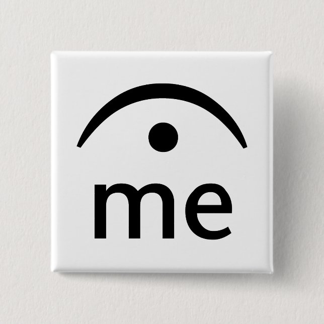 Badge Carré 5 Cm Tenez-moi (Devant)