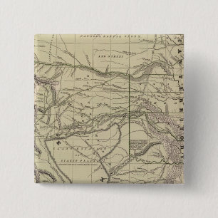 Badge Carré 5 Cm Territoire indien, Nord du Texas, Nouveau-Mexique
