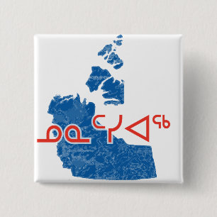 Badge Carré 5 Cm Territoires du Nord-Ouest
