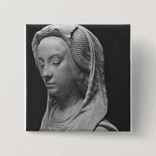 Badge Carré 5 Cm Tête de la prudence